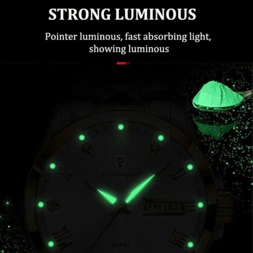 Royal Emarald Green Luxury Watch - Silver / Gold - Image 5