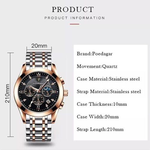 Poedagar - Marine Luxury Men's Watch - Image 3