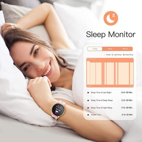 Apex Cortex - Smart Fitness Watch with Silicone Strap ( Rose Gold ) - Image 4
