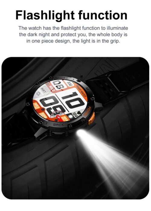 Apex K65 Iconic Sports Fitness Watch (Orange) with - Image 5
